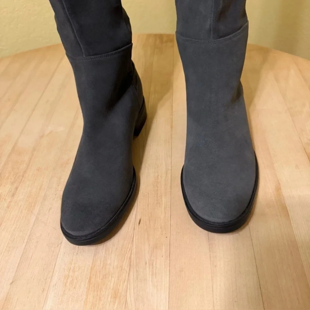 Blondo Danny Gray Suede Waterproof Over The Knee Boots NWOT Size 10
